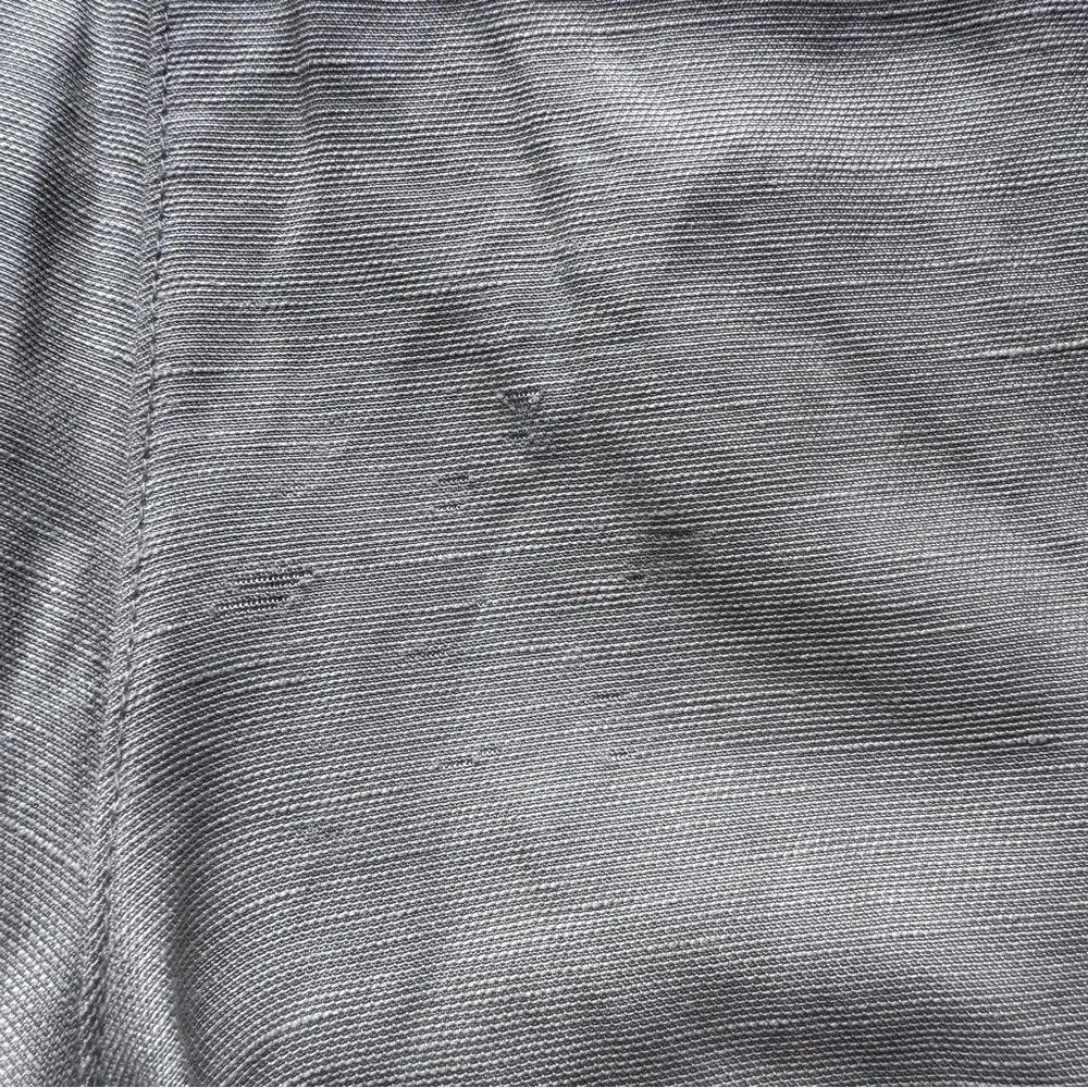 Wilfred Aritzia Linen Pants Sz: 2 Grey Drawstring Tapered Ankle Cropped Coastal - Picture 11 of 11